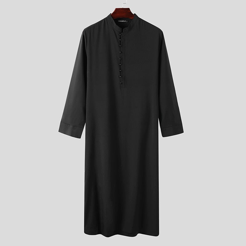 Muslim Men Jubba Thobe Long Sleeve